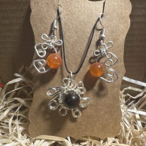 1 Set Bronzit und Feuerachat