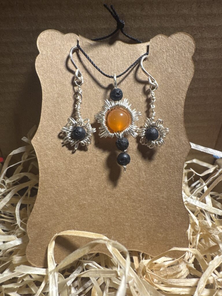 1 Set Lavasteine und Feuerachat