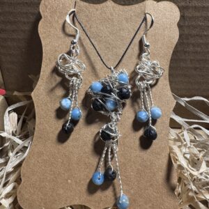 1 Set Larimar und Lavasteine