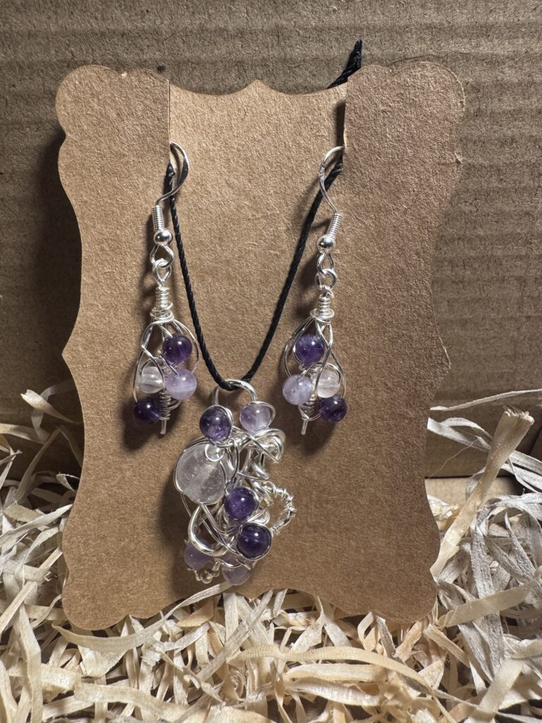 1 Set Amethyst und Mondstein