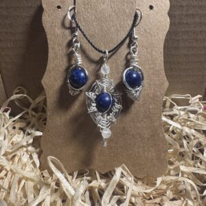 1 Set Lapislazuli und Mondstein