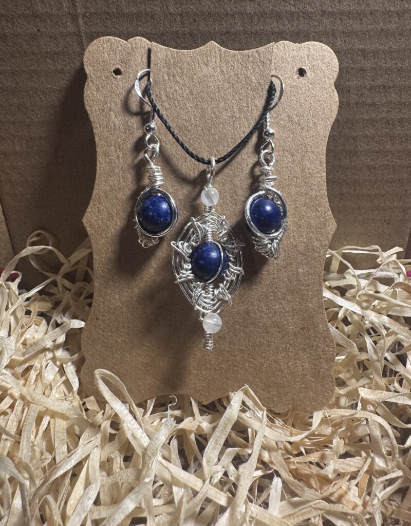 1 Set Lapislazuli und Mondstein