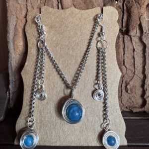 Set Apatit Kette und Ohrringe